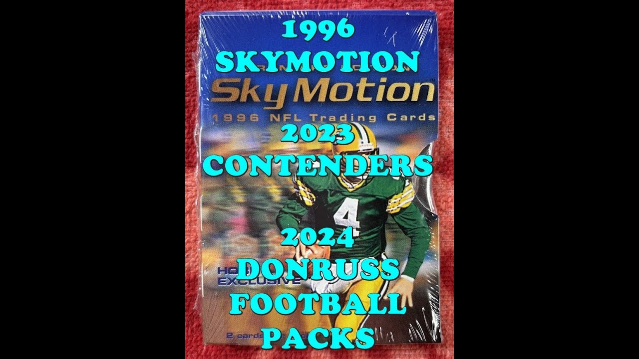 ТРИ набора &laquo;ВПЕРВЫЕ НА YouTube-канале WOLFPACKMAN&raquo;! 1996 SKYBOX SKYMOTION FOOTBALL ++