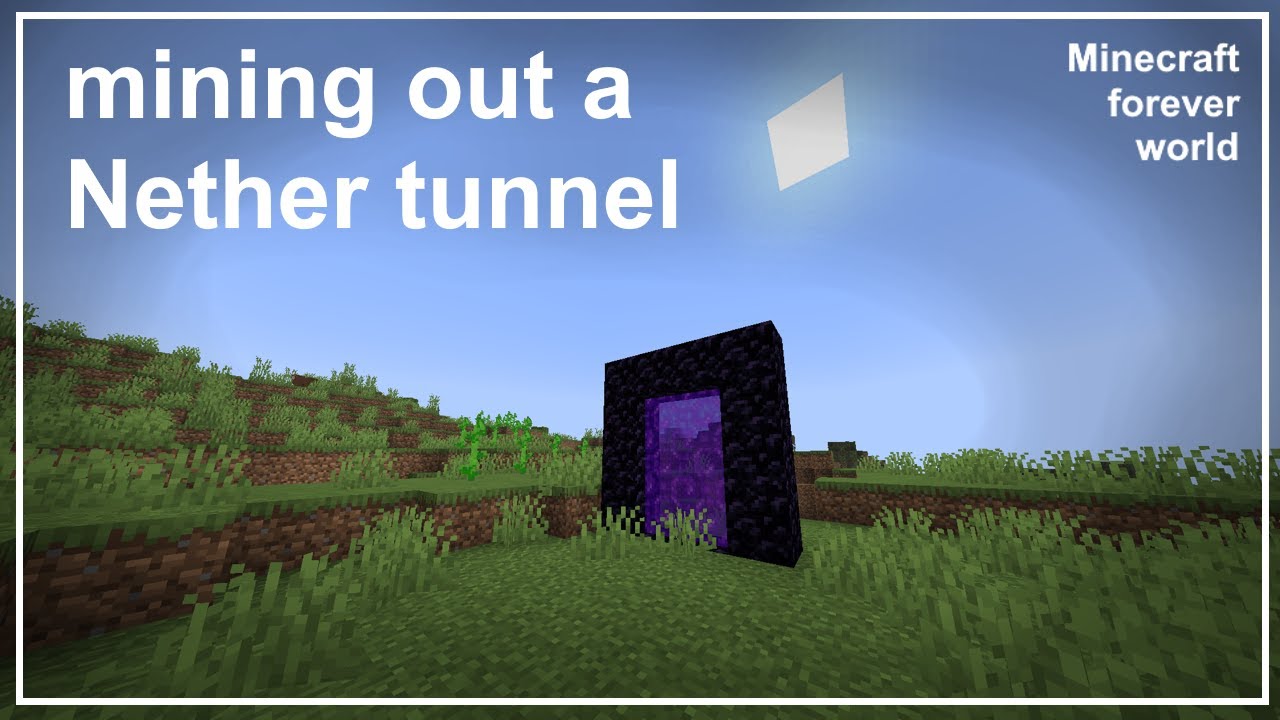 Timelapse: Mining out a Nether tunnel ✩ Minecraft forever world