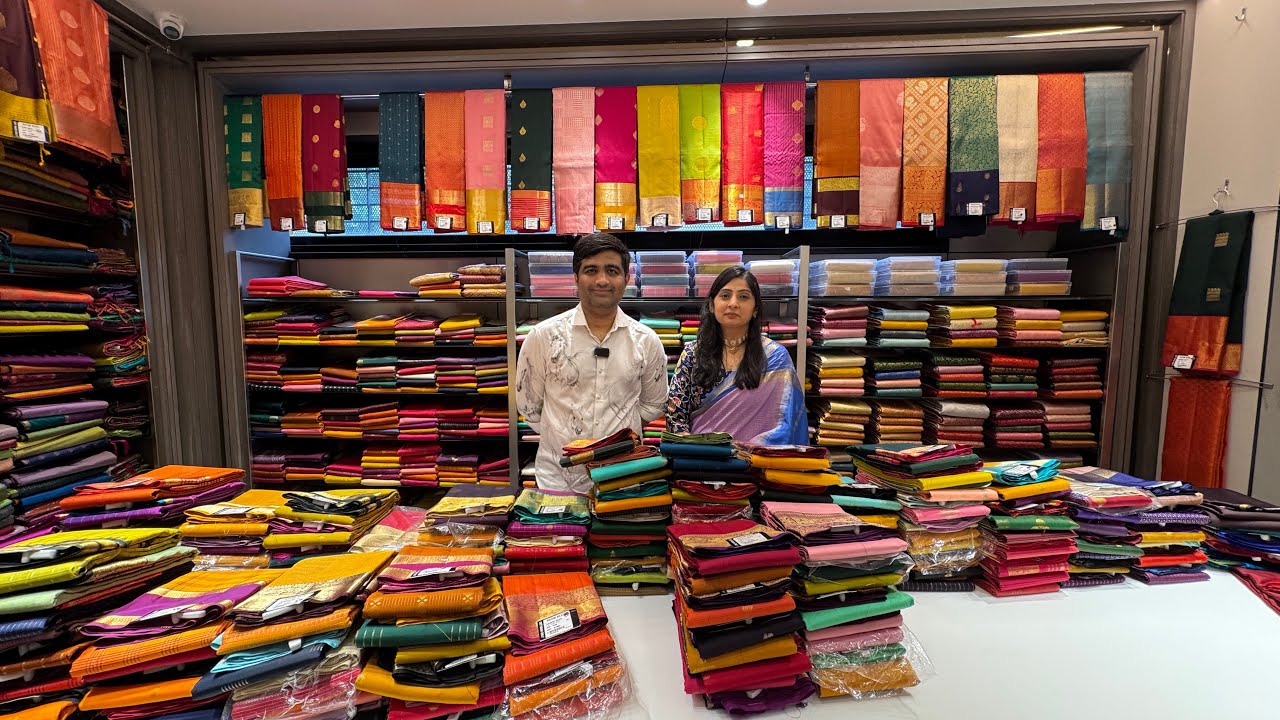 Semi Silk Sarees at Ratan Silks | Biggest Showroom in Bangalore Hanumanthnagar