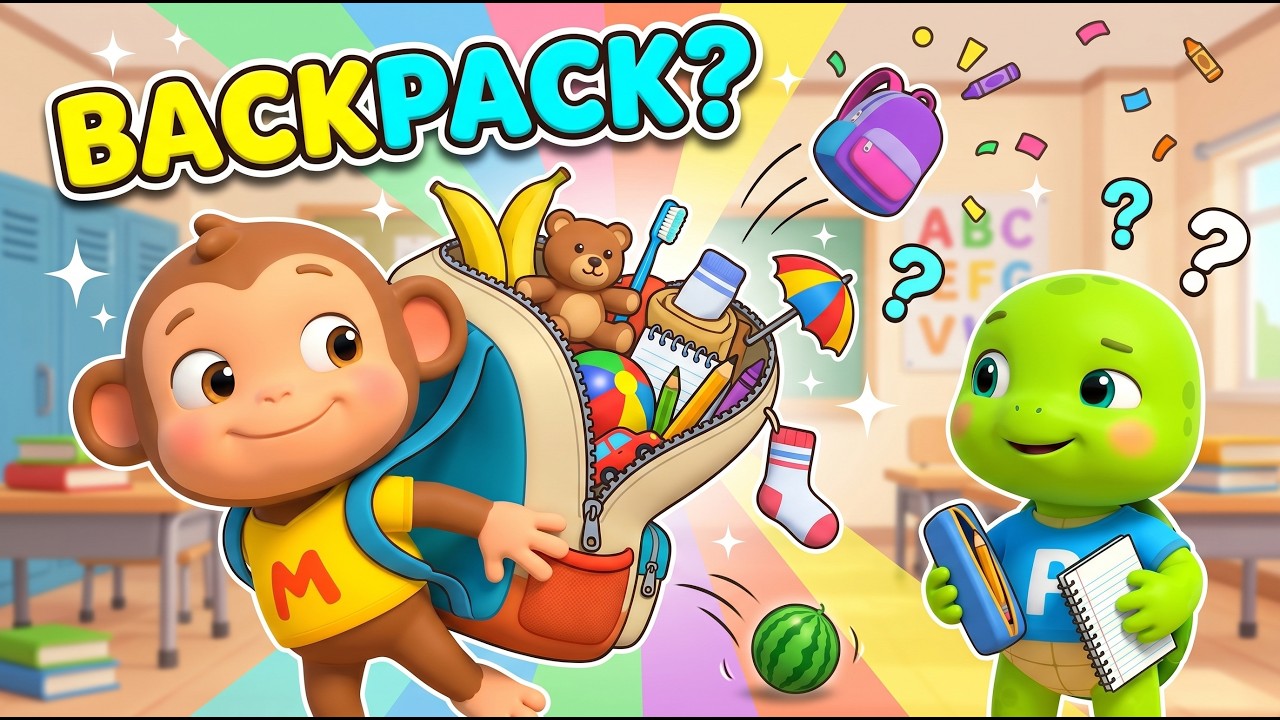 What’s in My Backpack? 🎒 | School Supplies Song for Kids & Toddlers
