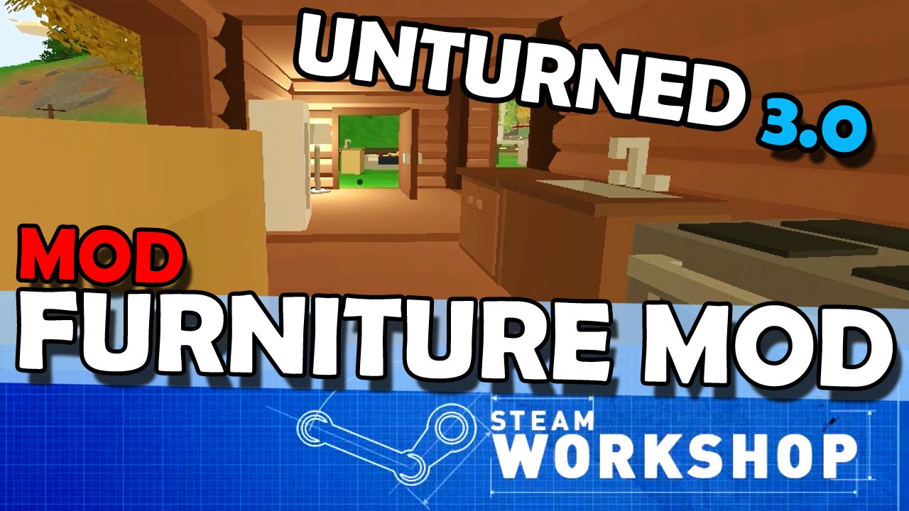 Unturned 3.0 Mod: Furniture Mod - Luzes, Vidros, Camas e Mais Coisas
