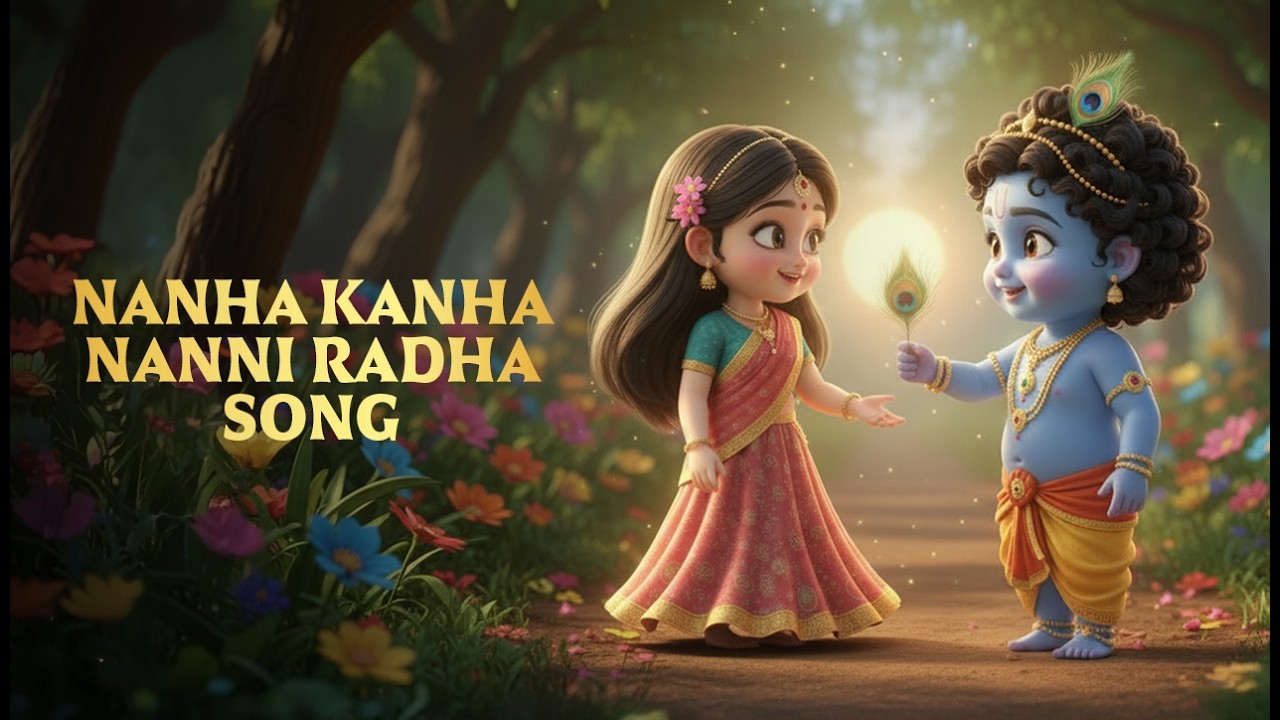 Nanha Kanha Nanni Radha | Cute Baby Radha Krishna Song | Tiny Devta