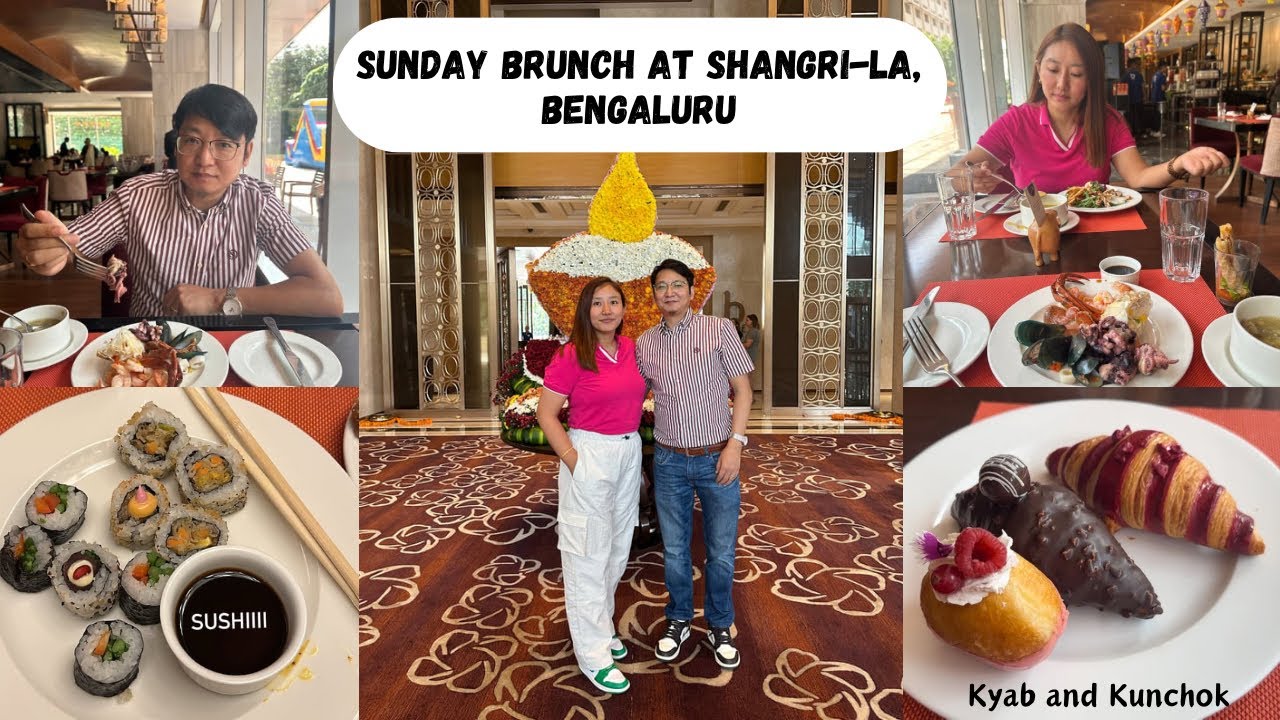 Luxury Food Buffet Bengaluru: Sunday Brunch at bCafé Shangri-La Hotel || FOOD VLOG
