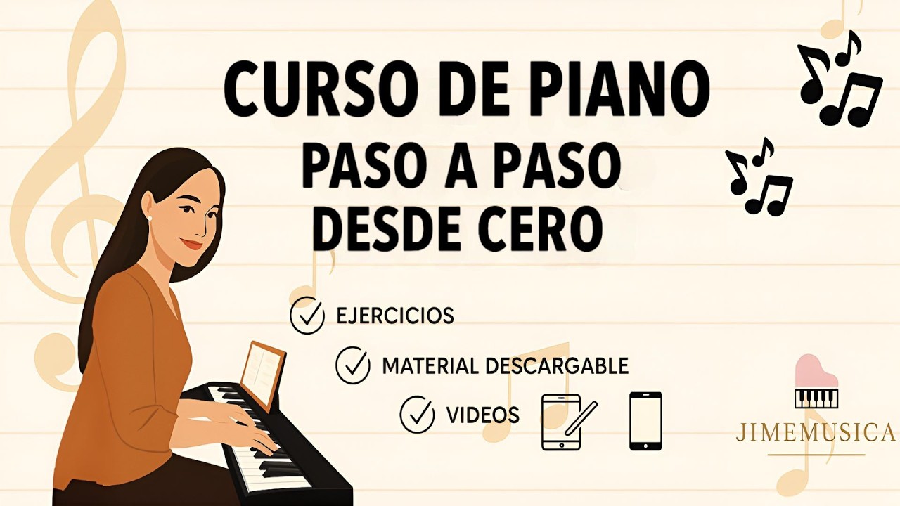 Curso Aprende piano desde cero - Jimemusica