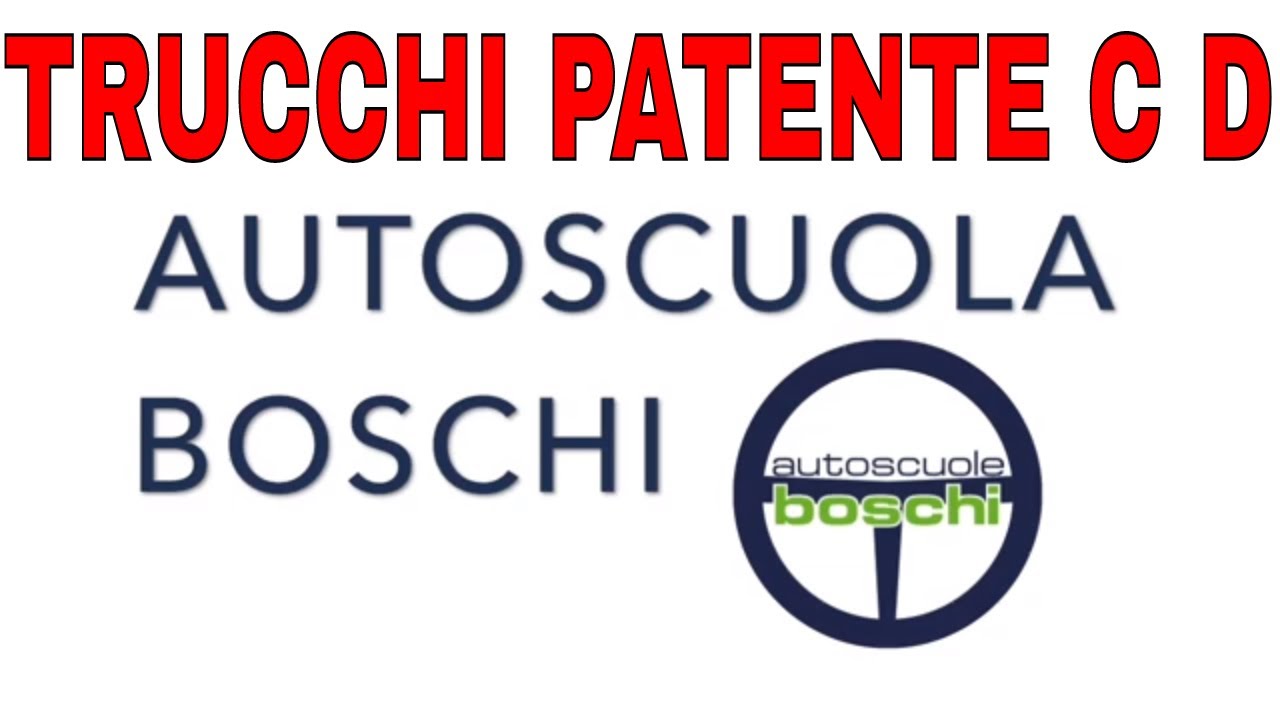 Trucchi per l'esame della patente superiore C D CE DE | Patente C D CE DE | Autoscuola Boschi