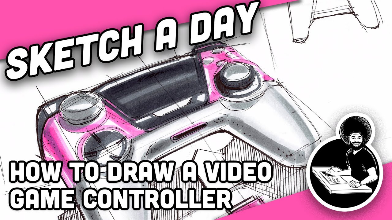 How to draw a game controller: Industrial Design Sketching