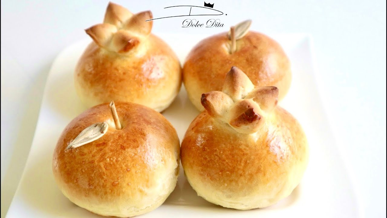 🍎 FAÇONNAGE FACILE Petit Pain ou Brioche Pomme & Grenade / Easy Challah shaping Apple Pomegranate