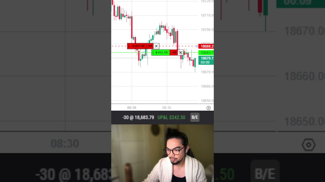 Easy $1,307.50 in 4 minutes trading MNQ futures  #scalping #trading #tradingfutures #tradinghacks