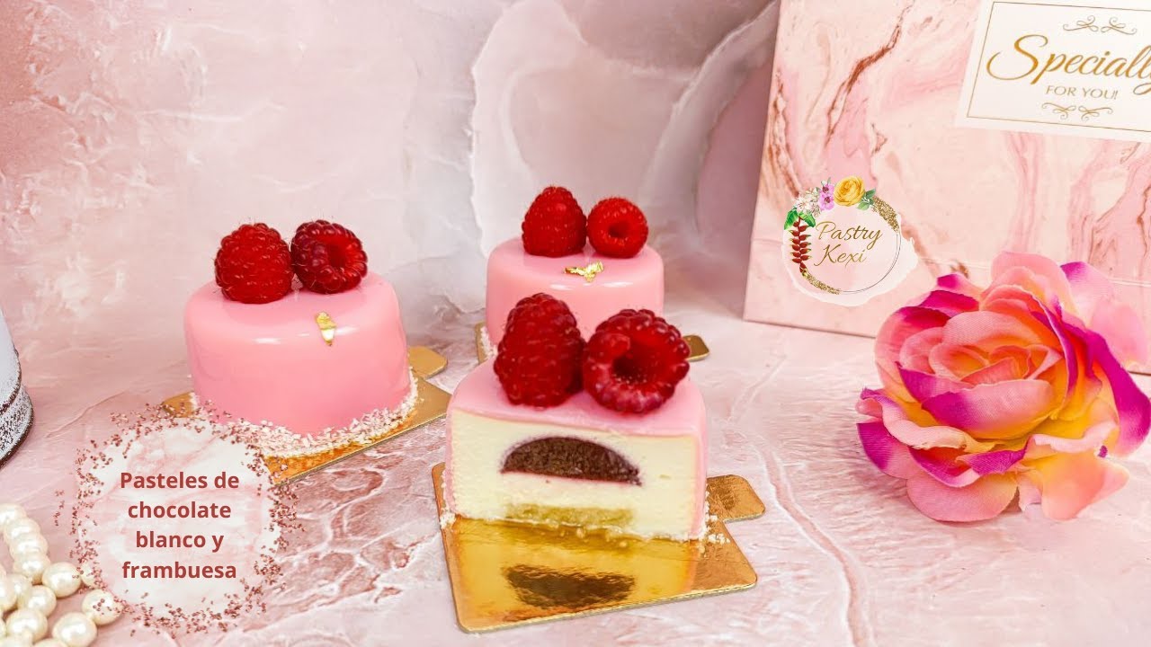 PASTELES DE MOUSSE DE CHOCOLATE BLANCO