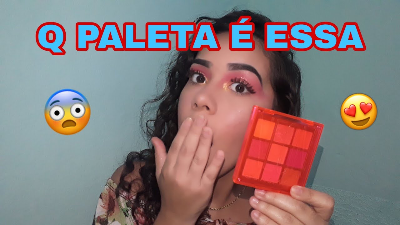 TESTEI A PALETA NEON DA JASMYNE  (eu ameiii)