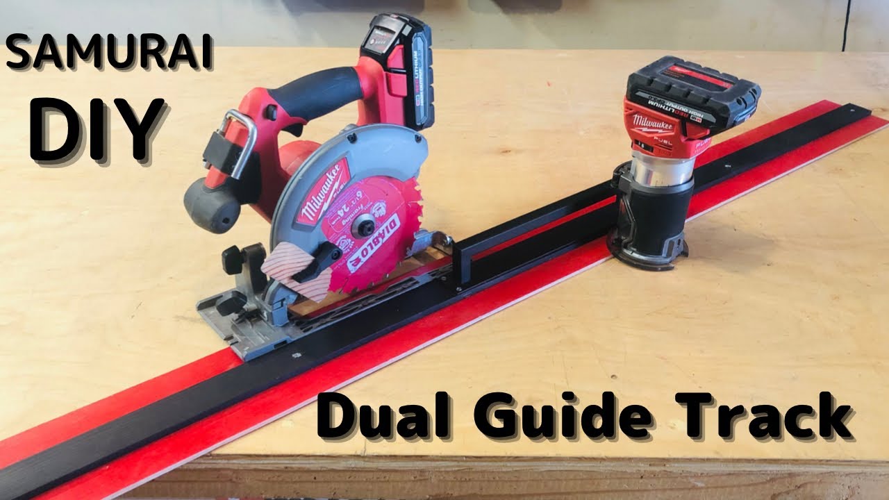 DIY Guide Rail For Circular Saw & Router - Milwaukee Tools Track Saw
