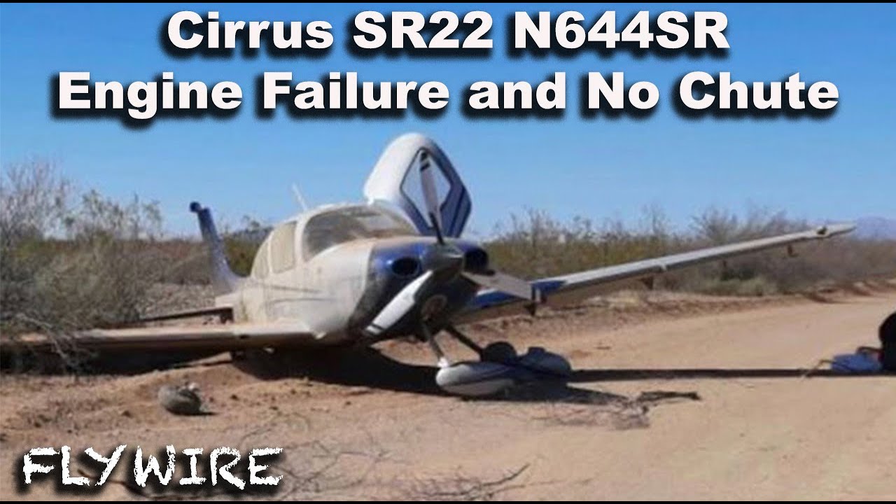 N644SR SR22 Engine Out And No Chute