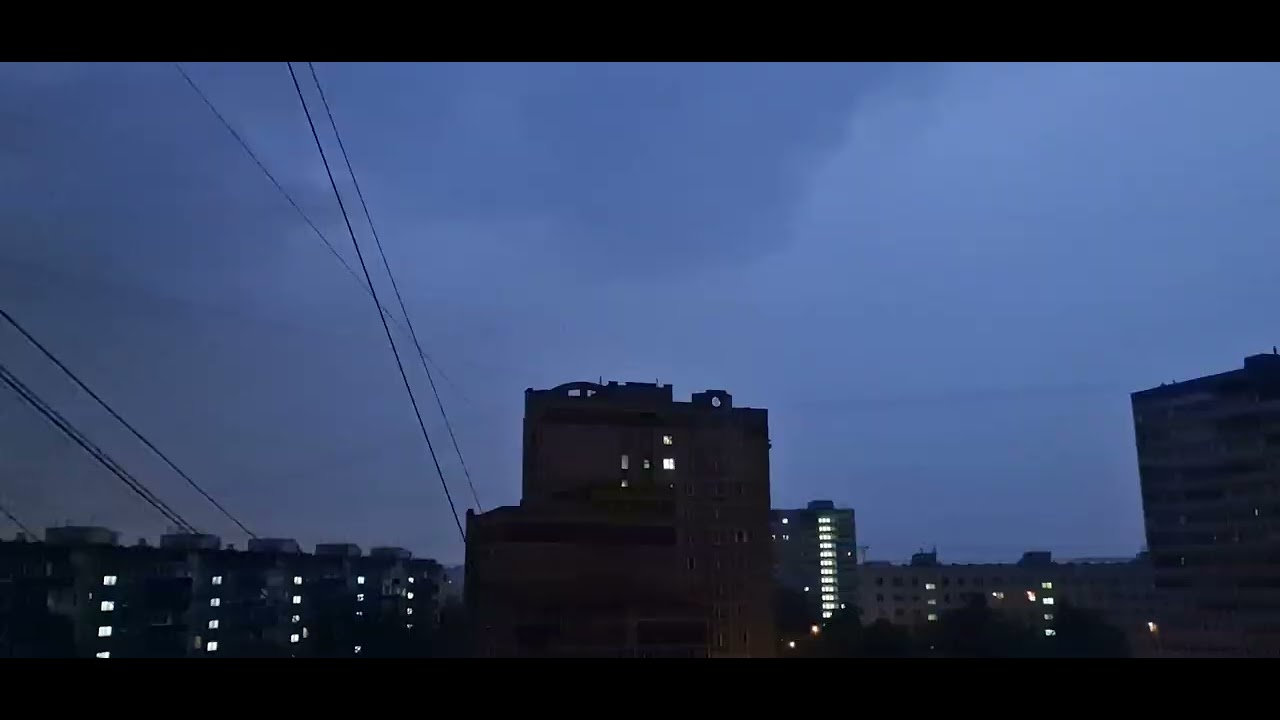 Heavy thunderstorm in Moscow 10.07.2022. Part 1