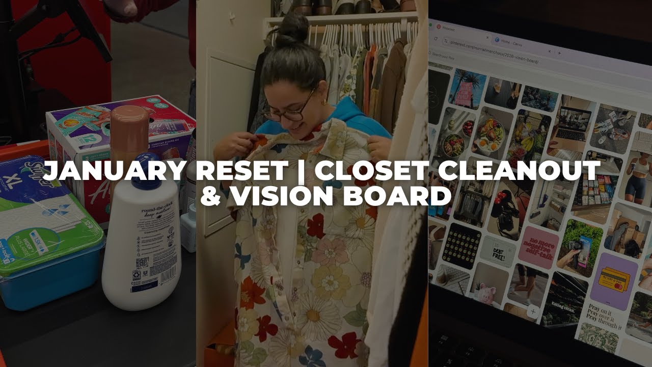 January Reset With Me | Closet Cleanout, Target Restock, Fitness Reset & 2026 Vision Board ✨