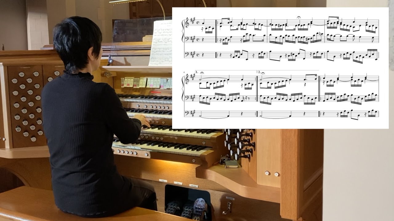 J.S. Bach, BWV 601, Herr Christ, der ein'ge Gottes-Sohn (Sheet music) バッハ, 神のひとり子なる主キリスト(楽譜付)