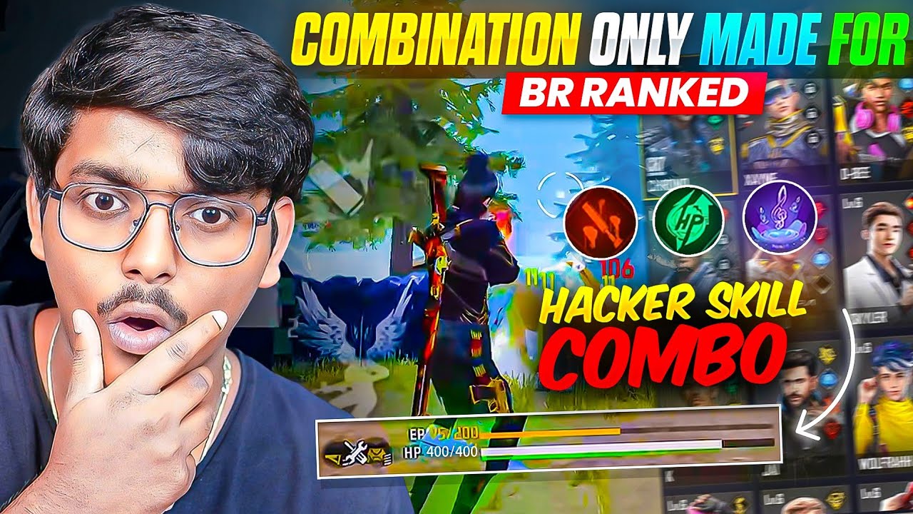 NEW BR SEASON HACKER COMBINATION👌💀 || BR RANKED BEST CHARACTER COMBINATION || BEST CHARACTER SKILLS