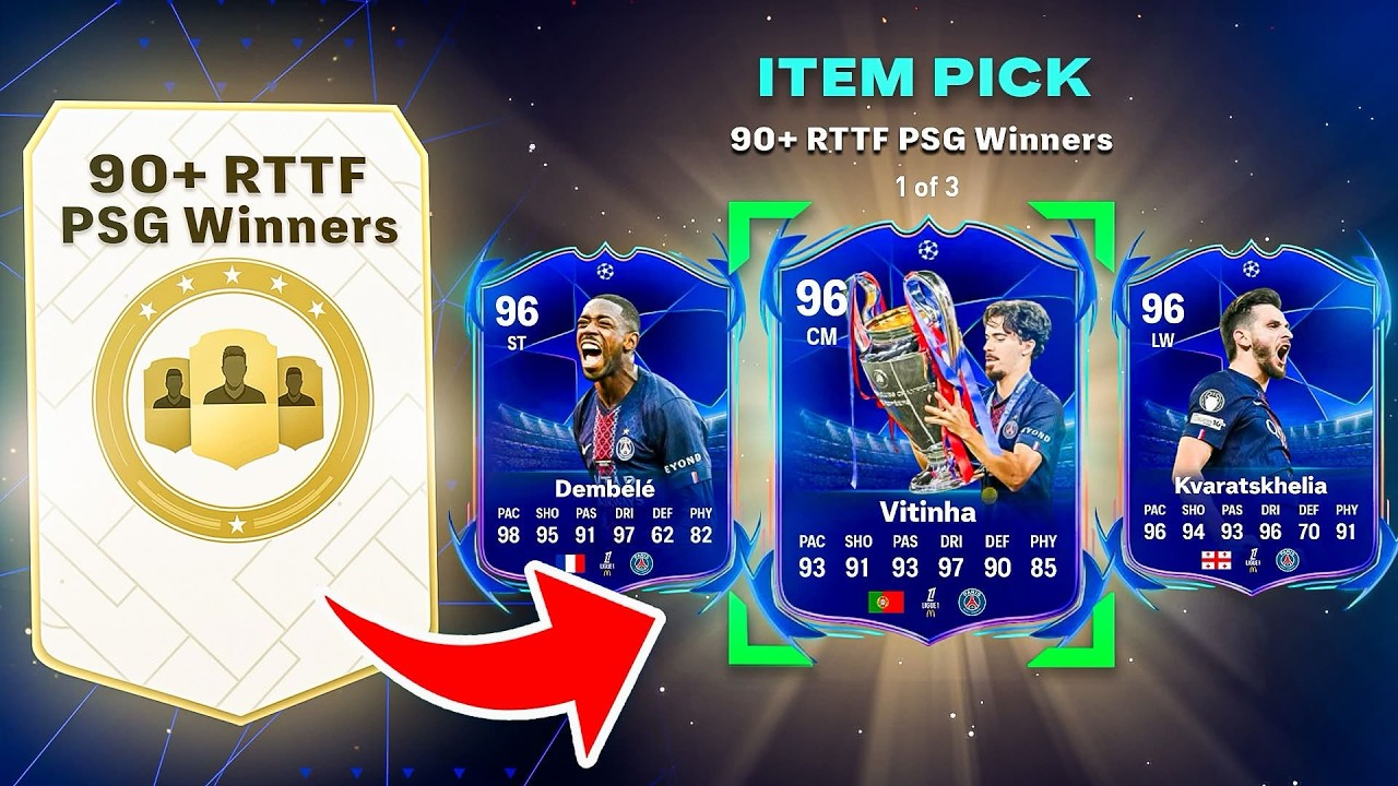 I Opened 20 x 90+ PSG RTTF Player Picks in FC 26