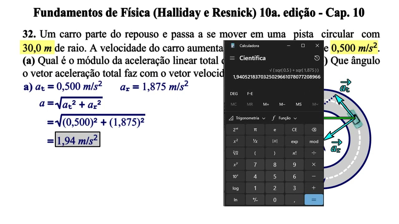 Aula 32 - Fundamentos de Física (Halliday e Resnick) 10a. Edição - Cap 10.