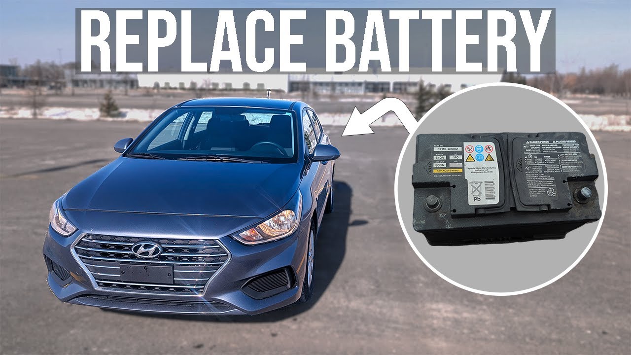 How to [EASILY] Replace the Battery - Hyundai Accent (2018-2023)