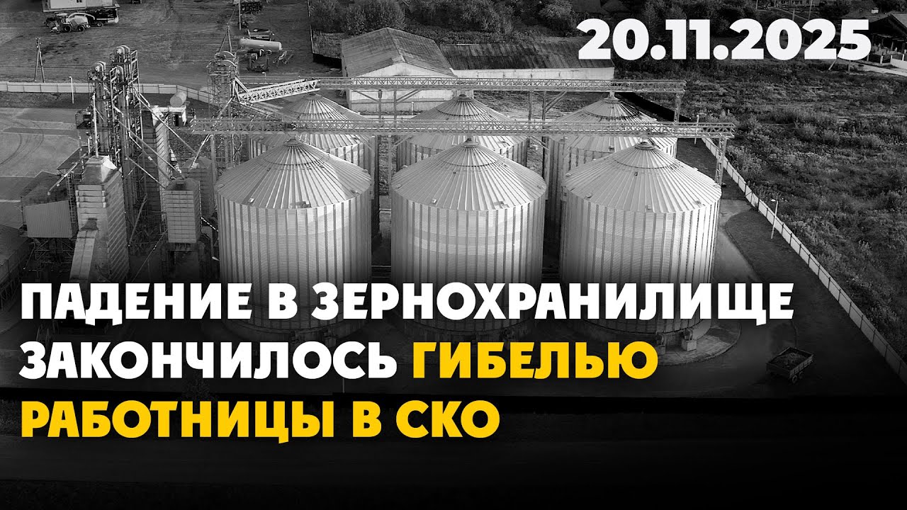Падение в зернохранилище закончилось гибелью работницы в СКО | 20.11.2025 - Дневные новости