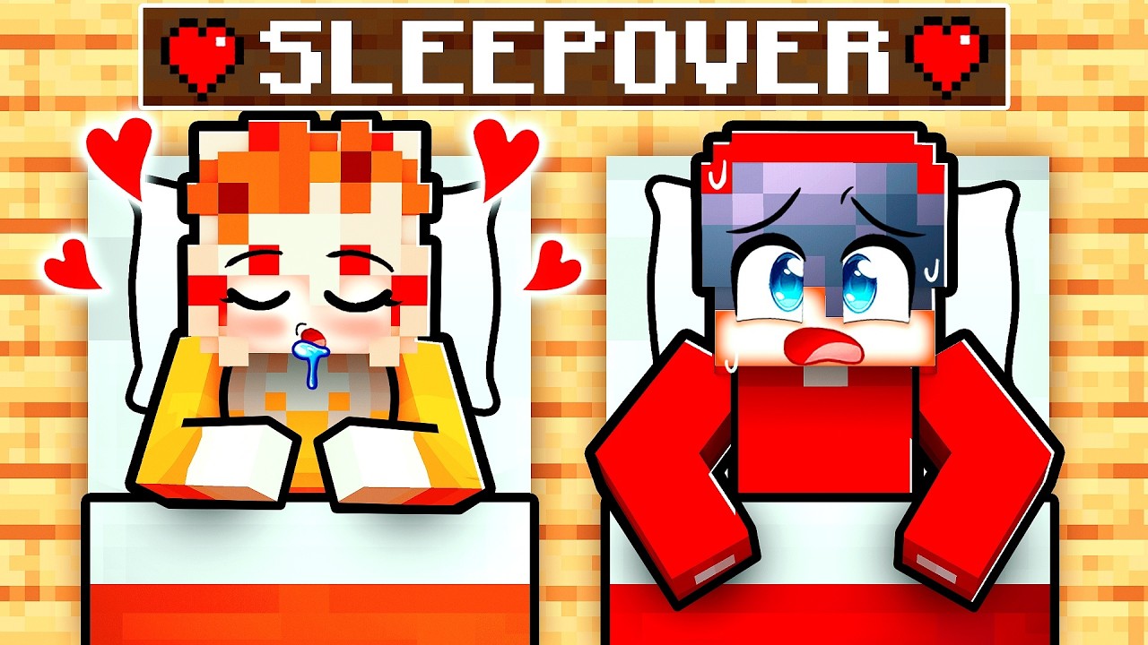 Кэш и Мия ночуют у нас в Minecraft!