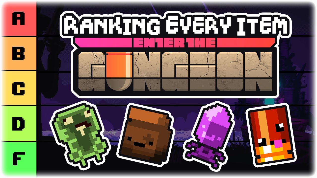 RANKING EVERY ITEM IN ENTER THE GUNGEON | Enter the Gungeon Best to Worst Tier List | Retromation