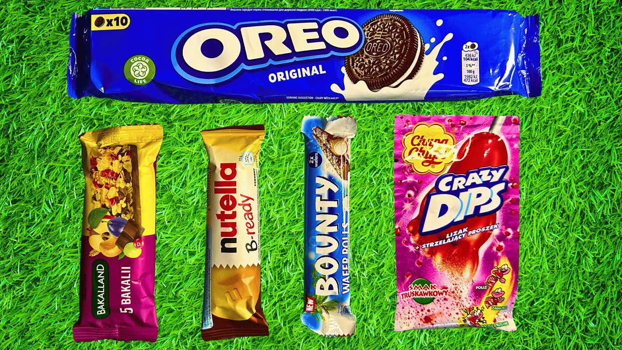 CANDY PARTY ASMR! OREO, CRAZY DIPS & BOUNTY ROLLS!