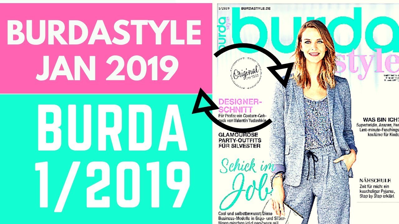 Burda 1/2019 Magazine BrowseThrough and Sewing Plans