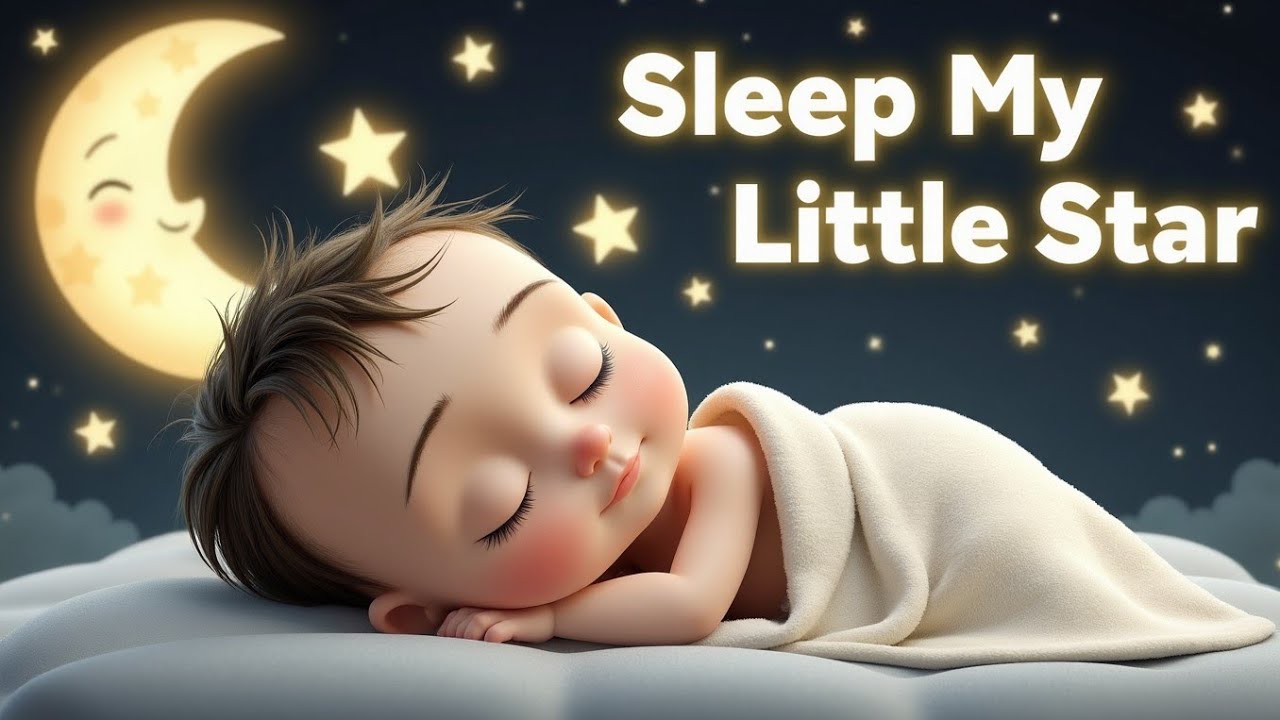 Little Star Sleep Tonight 🌙 | Soft Night Lullaby for Babies | Calm Bedtime Song