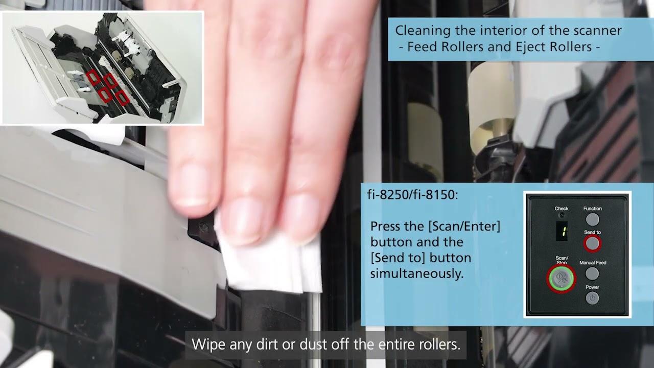 Providing Daily Maintenance for fi-8190/fi-8290/fi-8170/fi-8270/fi-8150/fi-8250
