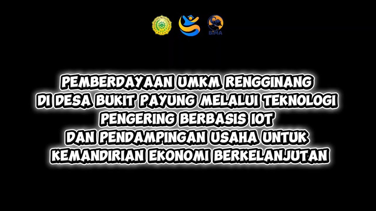 Pemberdayaan UMKM Rengginang di Desa Bukit Payung melalui Teknologi Pengering Berbasis IoT
