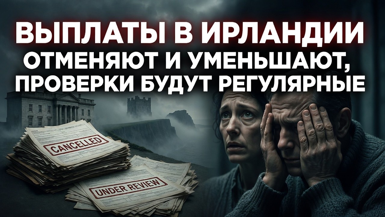 Выплаты в Ирландии Отменяют и уменьшают, проверки будут регулярные #ирландия #выплаты #новости