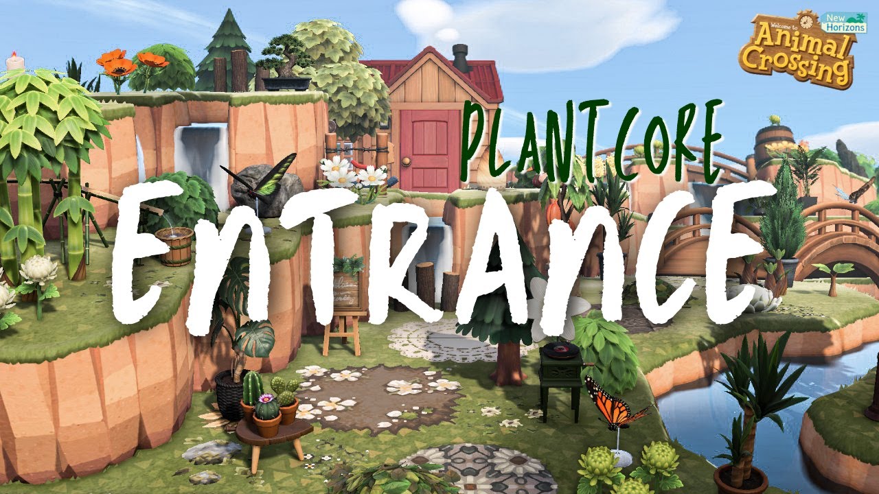Overgrown PLANTCORE ENTRANCE | speed build spring island | Animal Crossing: New Horizons