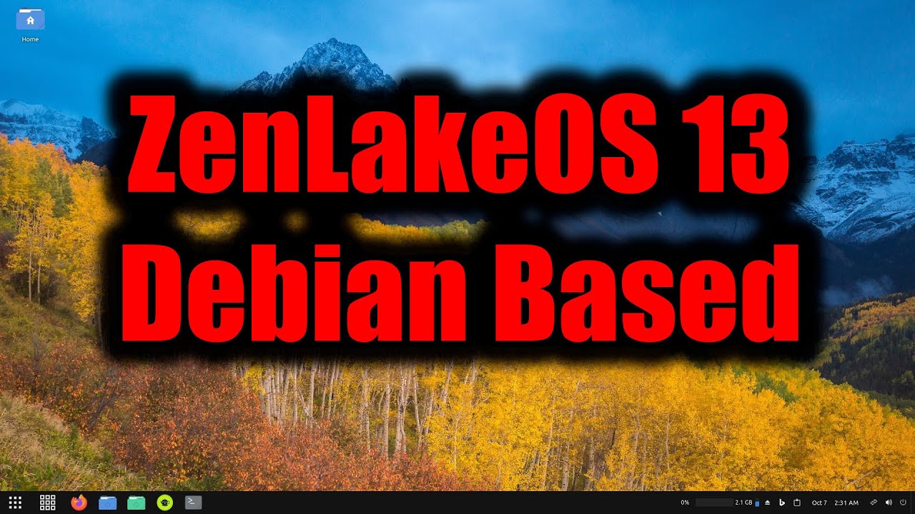 ZenLakeOS 13 — первый взгляд