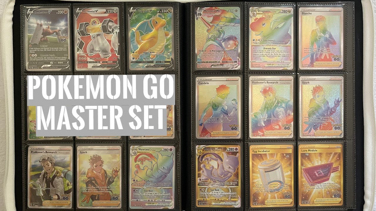 Pokemon Go Complete Master Set - 148 Cards + 5 Cut Promos - Dragonite & Mewtwo VSTAR