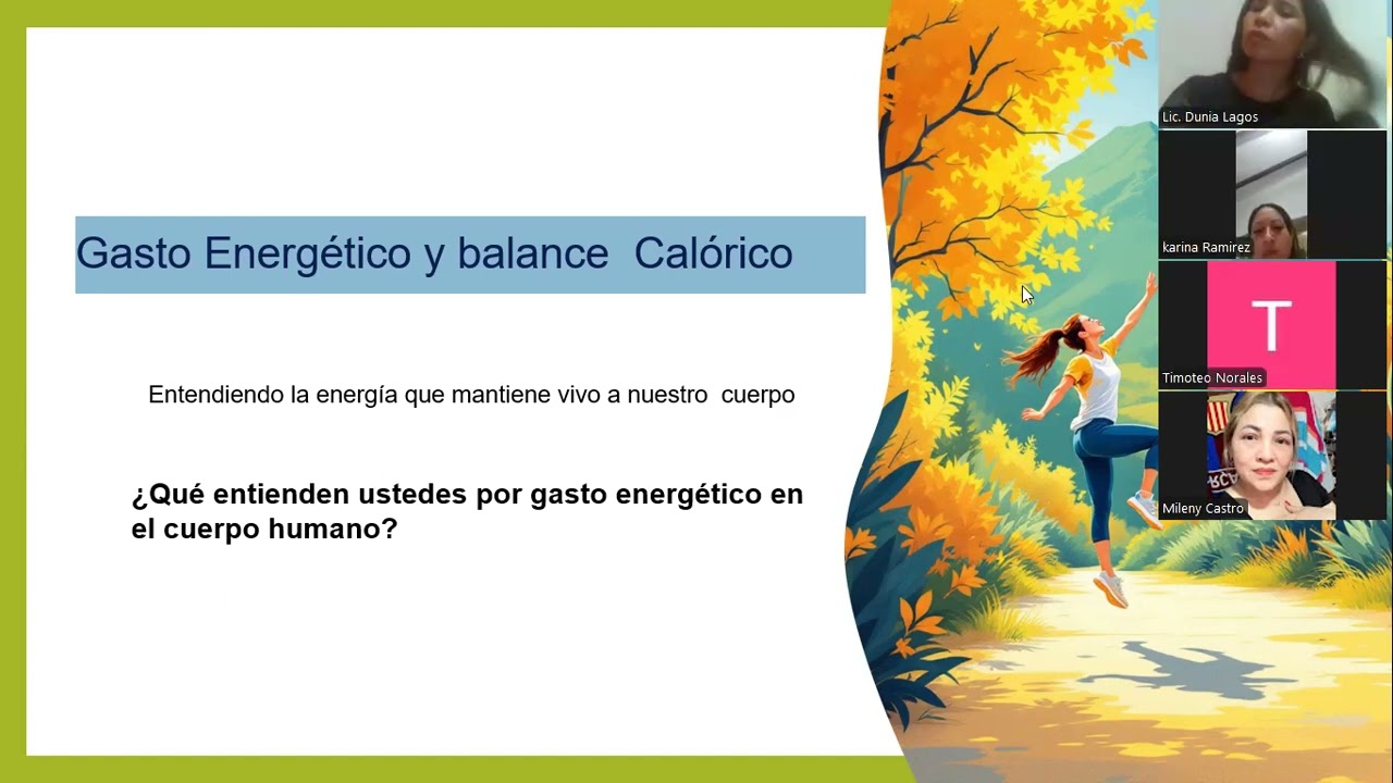 Gasto energetico y Balance  Calorico