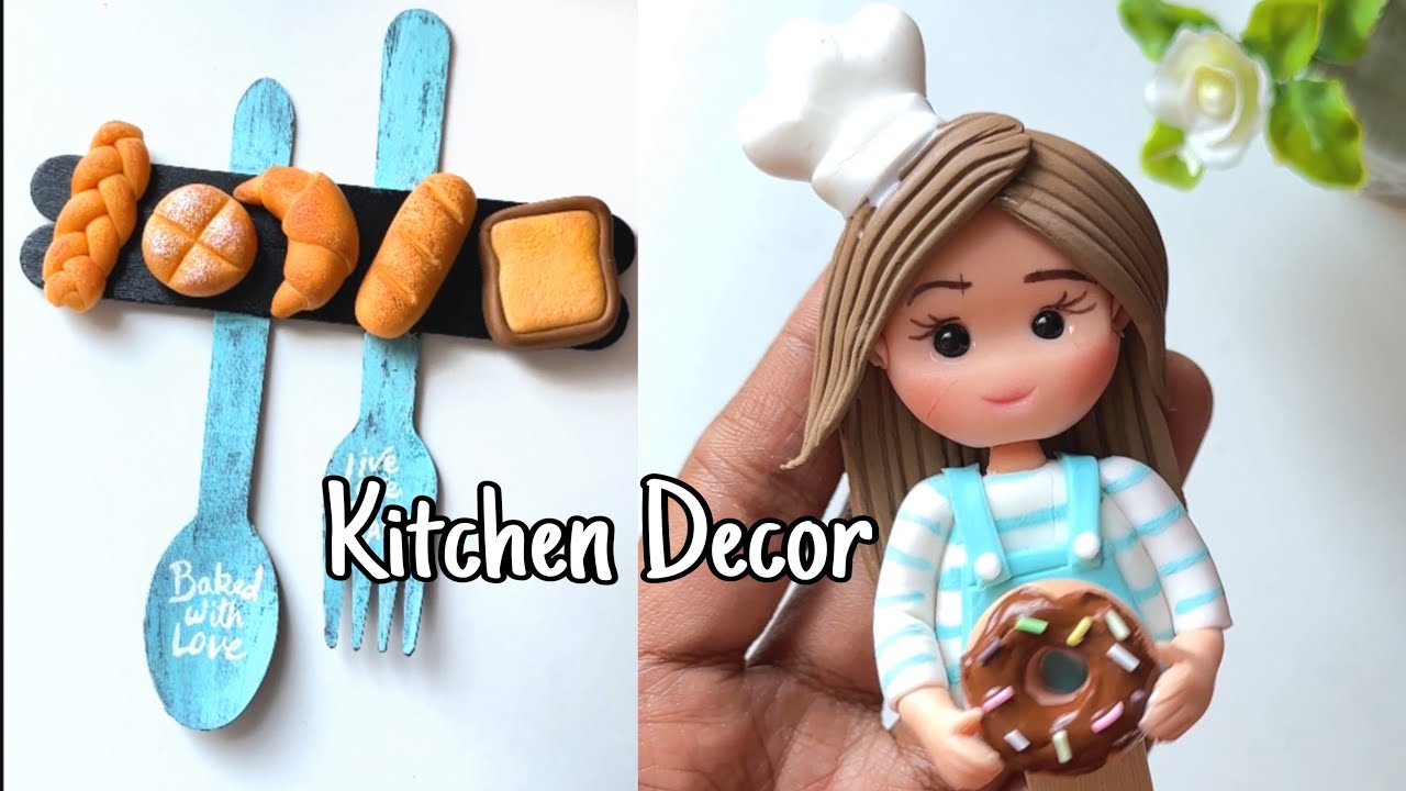 Kitchen Decor Idea💡 with Air Dry Clay | DIY Handmade Kitchen Decoration | Clay Craft Ideas
