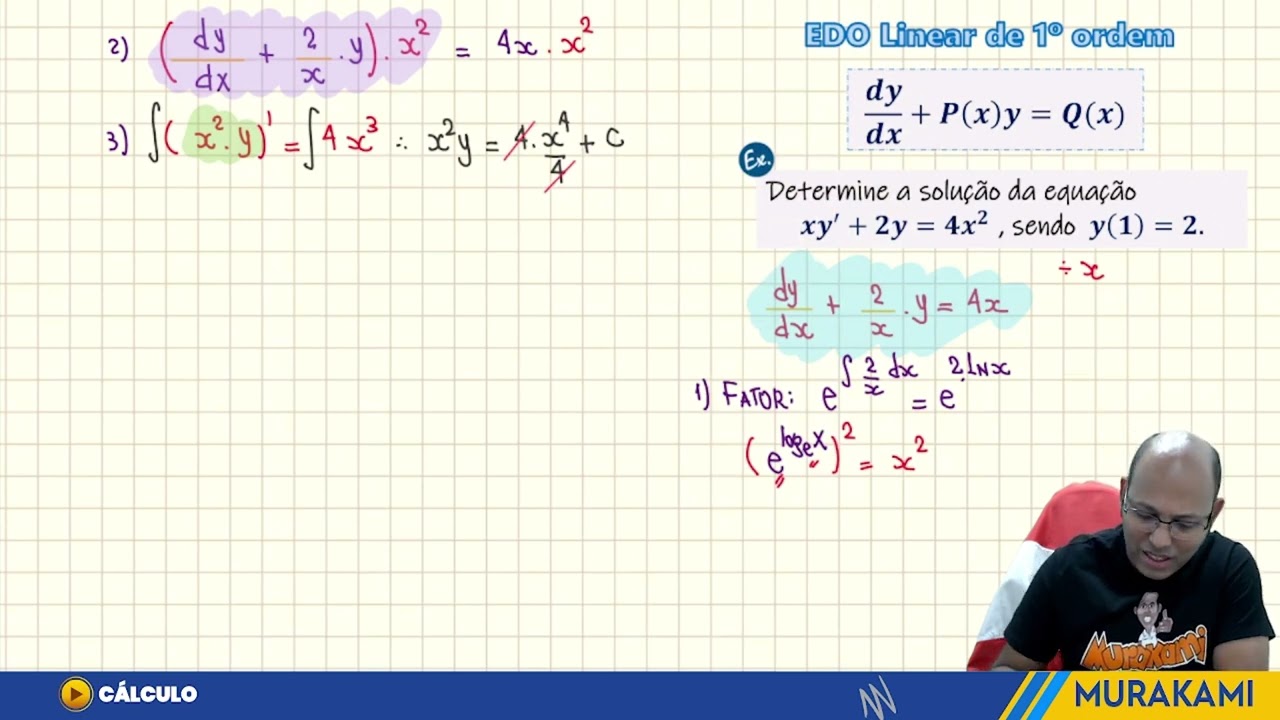 Equações diferenciais - EDO linear de primeira ordem