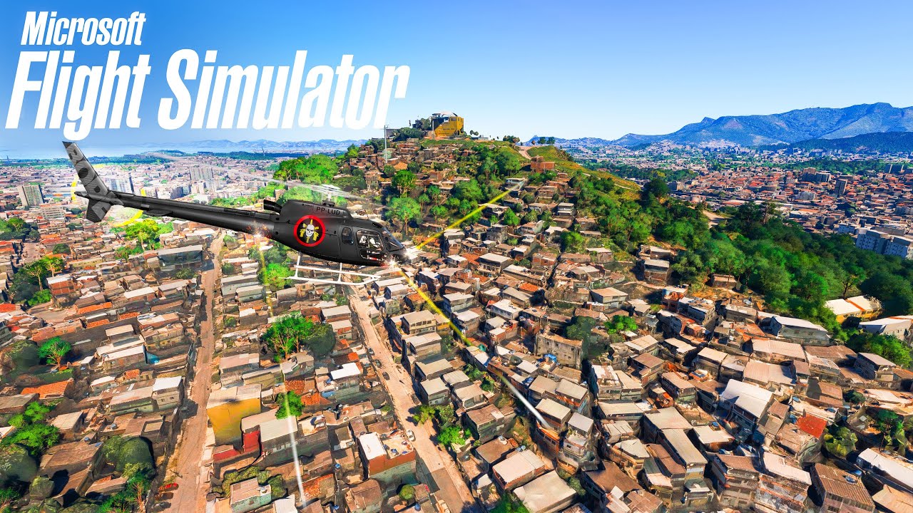 Sobrevoei o Complexo do Alemão Durante a Operação (Flight Simulator em Tempo Real)