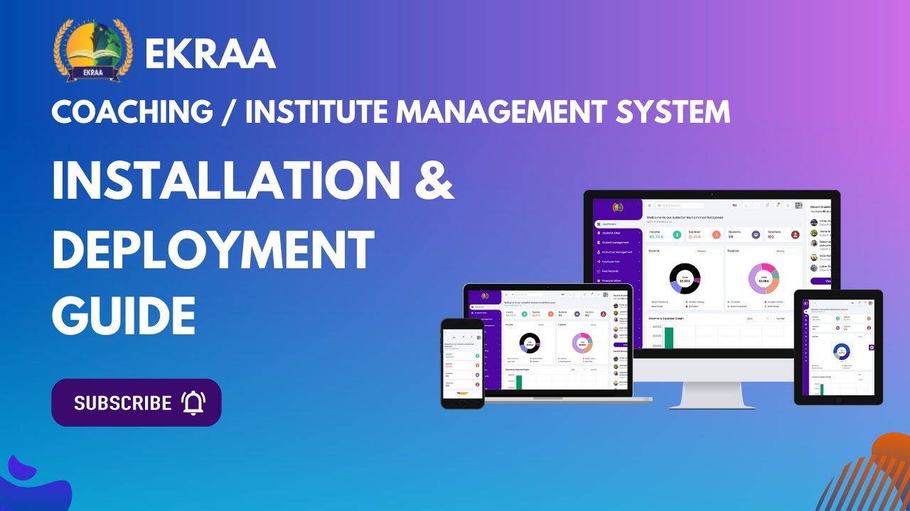 Ekraa - Coaching / Institute Management System || Installation and Deployment Full Guide