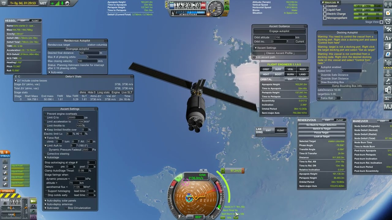 space station columbia launch 5 - ksp 1.12.5