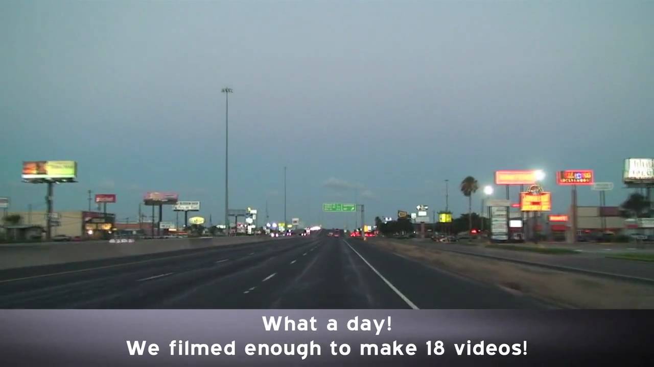 Corpus Christi Texas Highways at Dusk