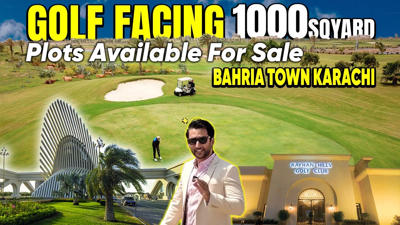 Golf Facing 1000 Sqyards Plots Available For Sale | Bahria Golf City Karachi