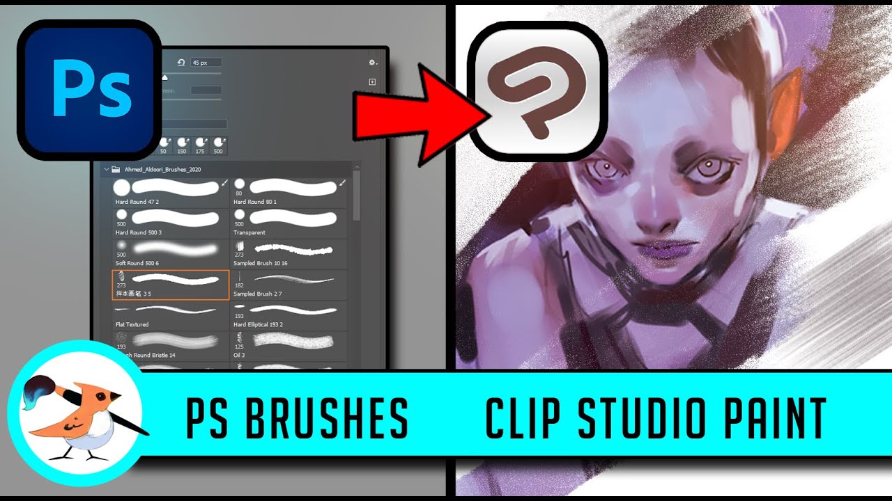 Импортирую свои *СПЕЦИАЛЬНЫЕ КИСТИ* в Clip Studio Paint