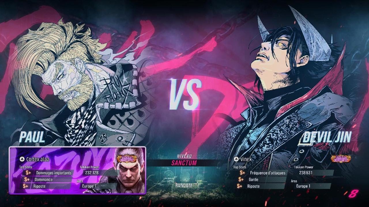 TEKKEN 8 (SEASON2) Cortex alaa (Paul) vs (Devil Jin) Vinex Matches 