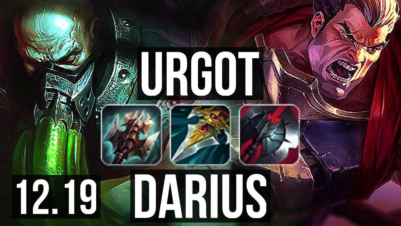 URGOT vs DARIUS (TOP) | Rank 5 Urgot, 11/2/12, Legendary, 400+ games | TR Grandmaster | 12.19