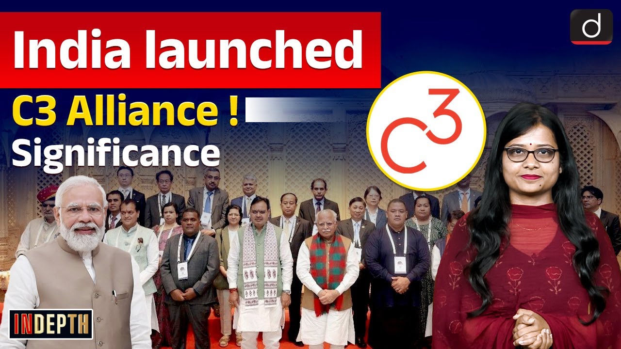 India Launches C-3 Alliance | Sustainable Urban Development | Indepth | UPSC | Drishti IAS English