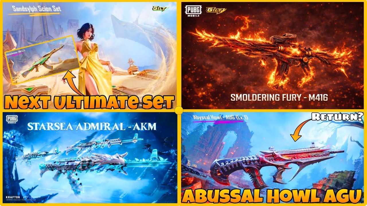 🔴 Smoldering Fury M416 3D Look 🤩 | Sandsylph Ultimate Set Return | Admiral AKM Don't Return ❌