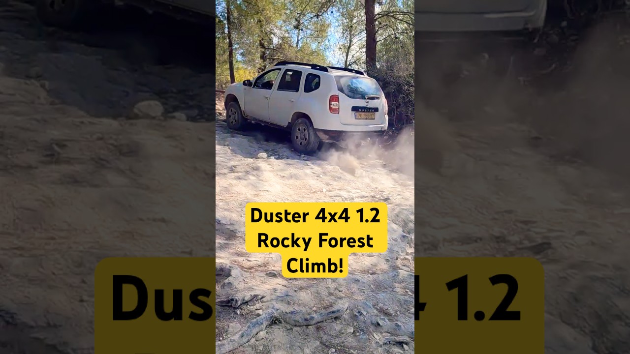 Dacia Duster 4x4 1.2 TCe Conquers Rocky Forest Climb! 🚗💥