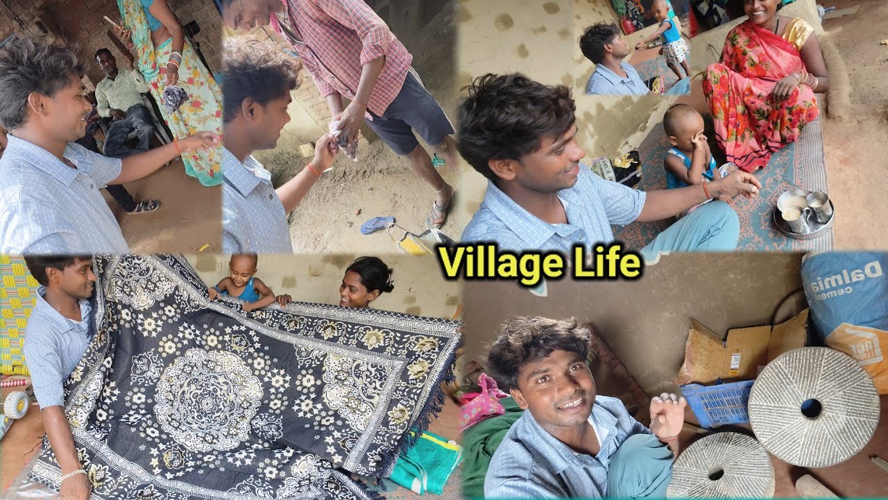 आज गांव में बांटे जामुन | और चाची जी का दरवाजा बनाए | Village Life |